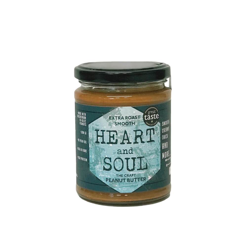 Heart And Soul Extra Roast Smooth Peanut Butter 280g